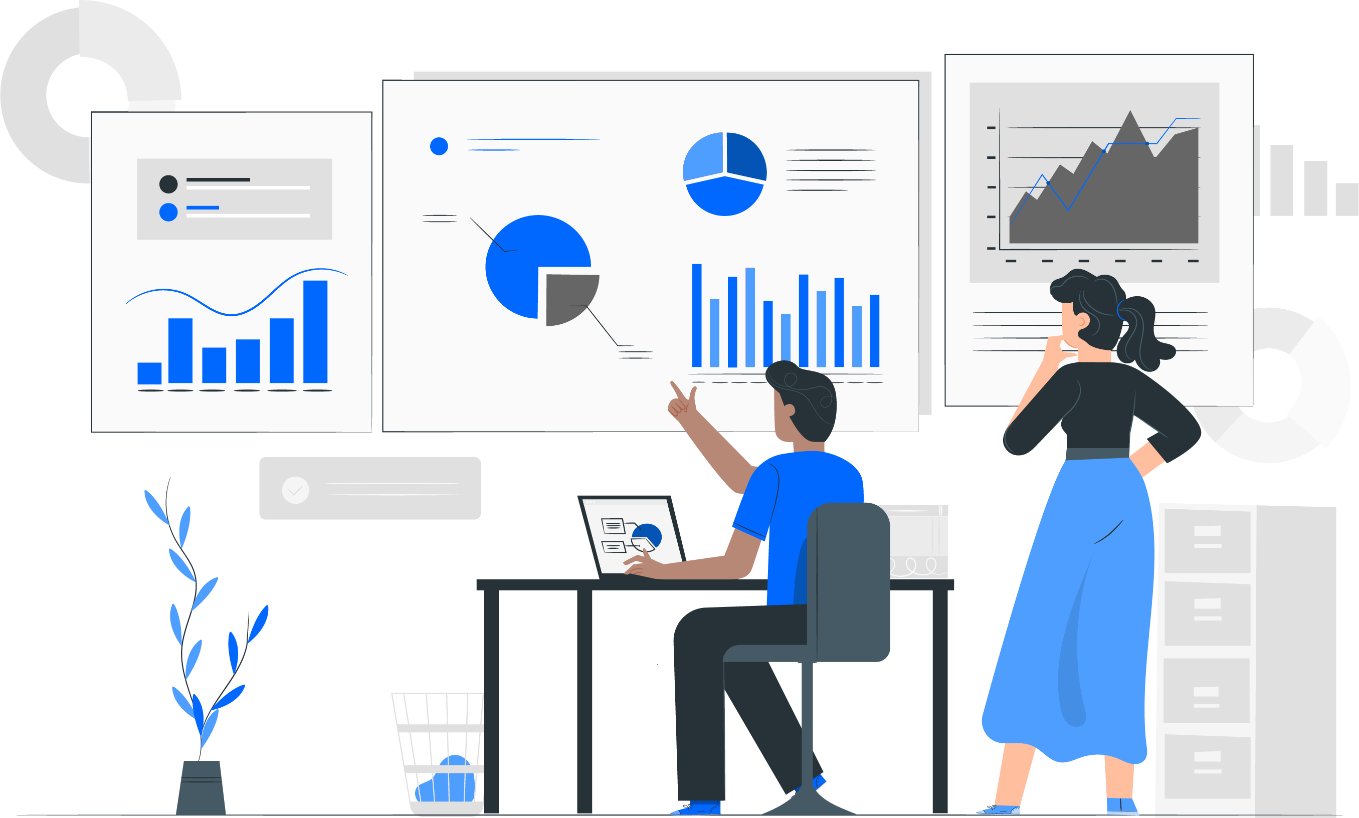 Web Development and Cloud Operations Illustration